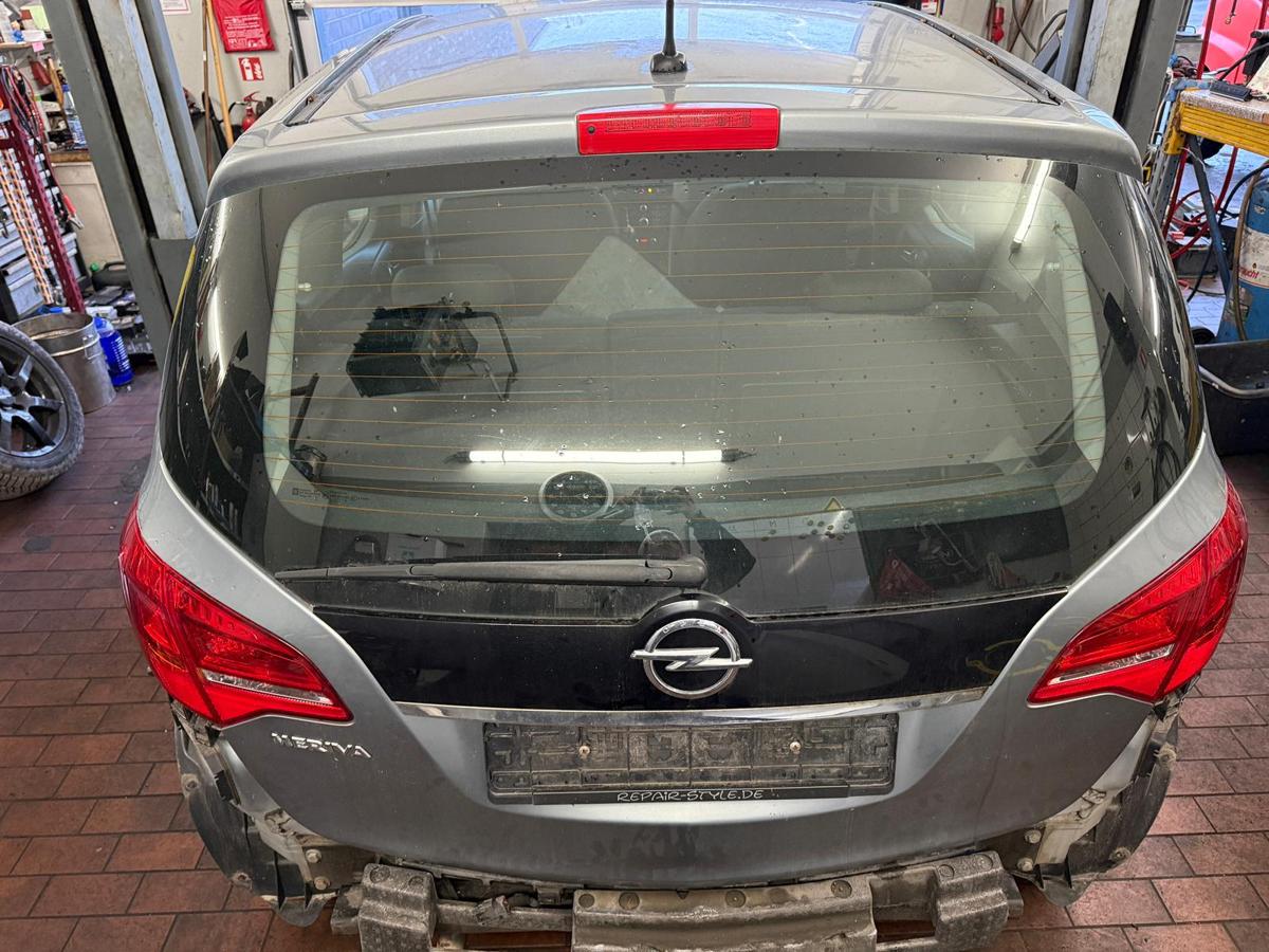 Opel Meriva B original Heckklappe mit Scheibe Z179 Silbersee Rohbau BJ10